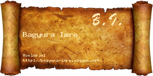 Bagyura Imre névjegykártya